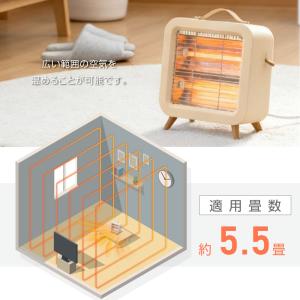 ヒーター 小型 電気ヒーター 速暖 電気ストー...の詳細画像3