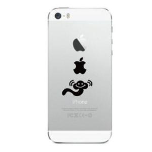 iPhone Deco りんごマークの周りに貼るステッカー for iPhone SE/5S/5C/5「へび」｜bestsupplyshop