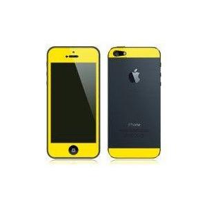 iPhoneSE/5S用 両面 カスタムデザイン液晶フィルム シール（イエロー)｜bestsupplyshop