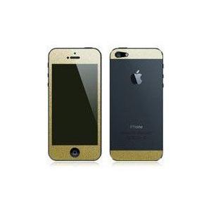 iPhoneSE/5S用 両面 カスタムデザイン液晶フィルム シール(ラメゴールド)｜bestsupplyshop