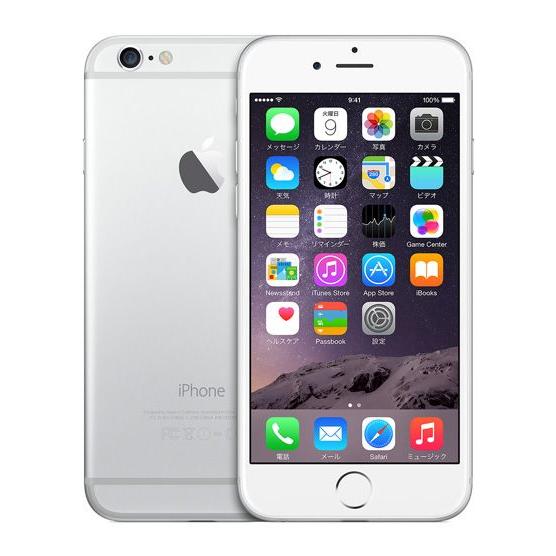 海外SIMシムフリー版 Apple iPhone6 シルバー(ホワイト白)64GB [送料無料]