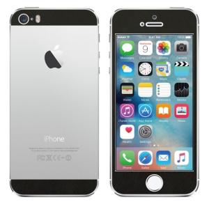 iPhoneSE/5S 両面 カスタムデザイン液晶フィルム シール(レザーブラック)｜bestsupplyshop