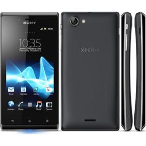 [再生新品]  Sony Xperia J  ST26i 黒ブラック SIMフリースマートフォン本体 (日本,海外対応)/ 送料無料料｜bestsupplyshop