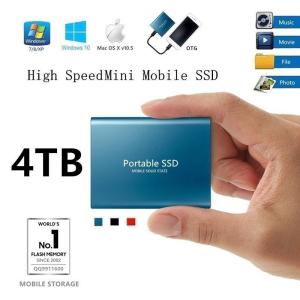 送料無料 外付けSSD ポータブルSSD 4TB 外付けハードディス 500GB 超薄型ポータブル ハードディスク 2TB USB3.1 Type-C 対応 スマホ互換可 耐衝撃 1TB