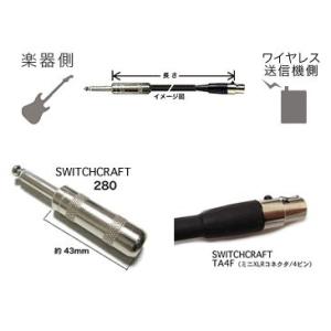 BELDEN/9778 オーダーメイドケーブル/ワイヤレス送信機用/61cm〜80cm