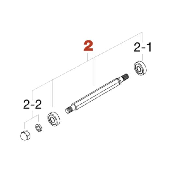 HP35B2 / シャフト、ベアリング、ワッシャ、M8袋ナット / TAMA（タマ）/ ドラムパーツ...