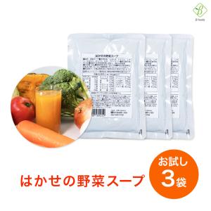 リニューアル 初回限定 はかせの野菜スープ お試し185g×3袋 7種の国産野菜  無添加 メール便 [M便 1/1]｜ベータ食品 ヤフー店