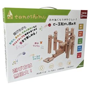 tanoshimu 知育玩具 積み木 おもちゃ ビー玉転がし 木製 ブロック 立体