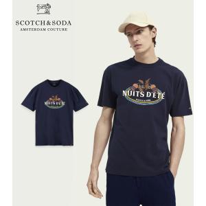 SCOTCH&SODA/スコッチ&ソーダ　プリントＴシャツ　Artwork print crewneck organic cotton T-shirt　292-34407｜bethel-by