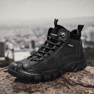 トレッキングシューズ メンズ 防水 防滑 ハイキングシューズ アウトドア キャンプ シュー ズ 軽量 耐磨耗 登山靴 メンズ ハイキングブーツ 通気性