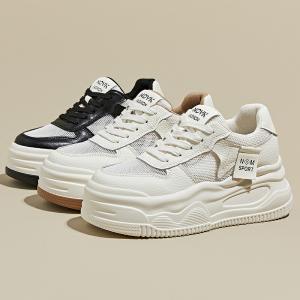 厚底 スニーカー レディース ローカット 7cm 厚手 白 カジュアル 身長アップ フラット底 夏用 ランニング スポーツ 春夏 ダッドスニーカー ウォーキングシューズ