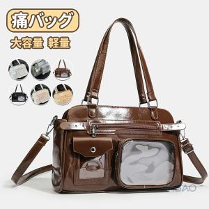 痛バッグ 痛バ ぬいぐるみ 推しバッグ 推し活 痛バ ショルダー トートバッグ 推し活バッグ クリアバッグ 透明窓 デコバッグ 大容量 軽量 かわいい お宅バッグ