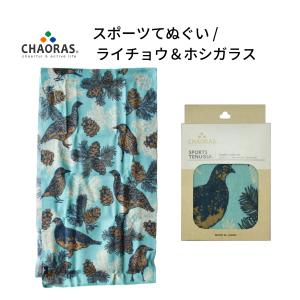CHAORAS スポーツてぬぐい ライチョウ＆ホシガラス チャオラス 手ぬぐい 登山 キャンプ トレイルランニング サイクリング 即納