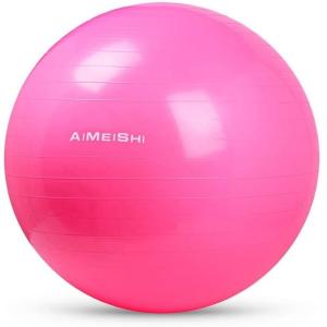 バランスボール エクササイズ 体幹トレーニング 椅子 ヨガ ストレッチ ダイエット 骨盤 55cm 空気入れ ポンプ 付き 耐荷重300kg