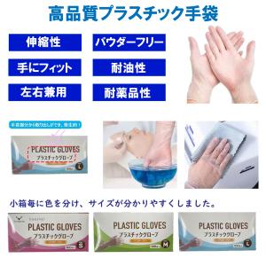 【20箱×100枚】プラスチック手袋 プラスチ...の詳細画像1