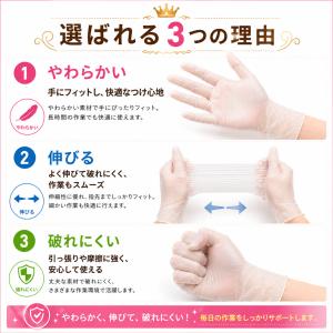ニトリルPVC手袋 1000枚 使い捨て手袋 ...の詳細画像3