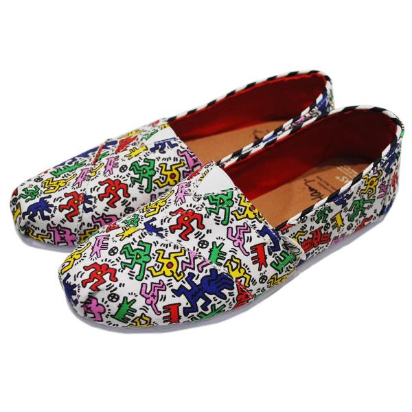 スリッポン レディース TOMS トムス トムズ シャンパングリッター メッシュ WOMENS-OR...