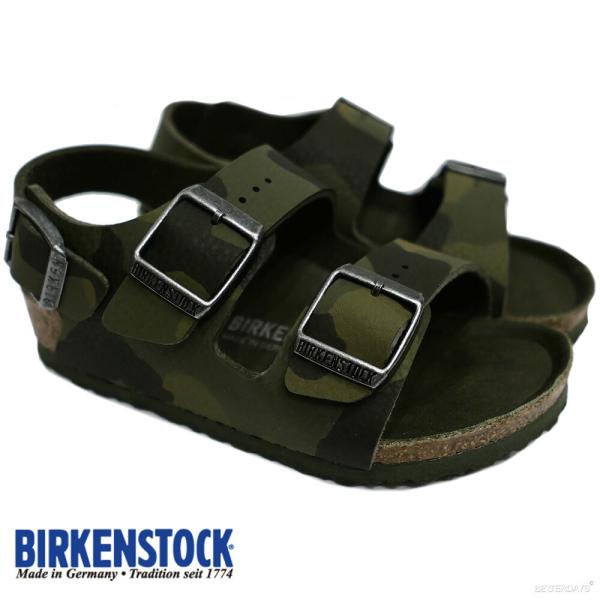 【SALE／20%OFF】サンダル キッズ ビルケンシュトック ミラノ カモフラ 幅広 レギュラー ...
