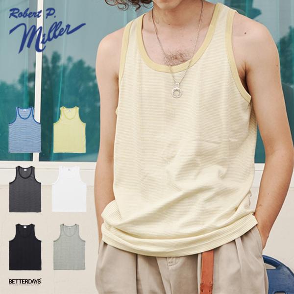 タンクトップ メンズ ロバートピーミラー Panel-rib Casual fit Tanktop ...
