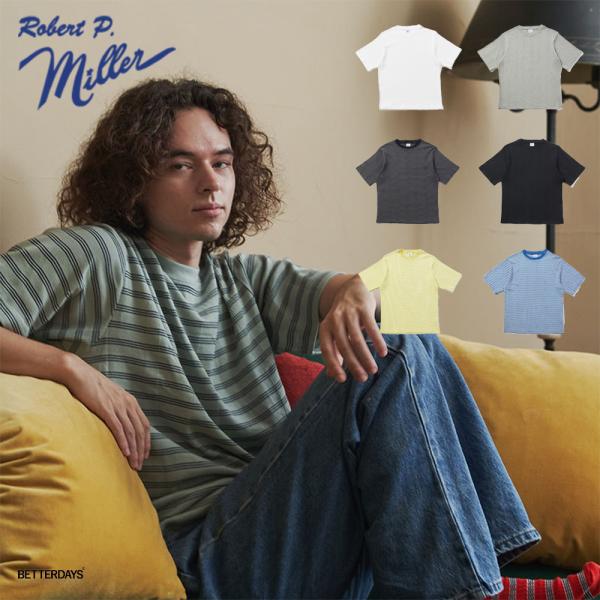 Tシャツ メンズ ロバートピーミラー Panel-rib Casual fit Tee クルーネック...