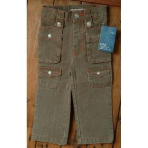 パンツ キッズ ZIPS ジップス ストレッチデニムブッシュパンツ 80-120cm