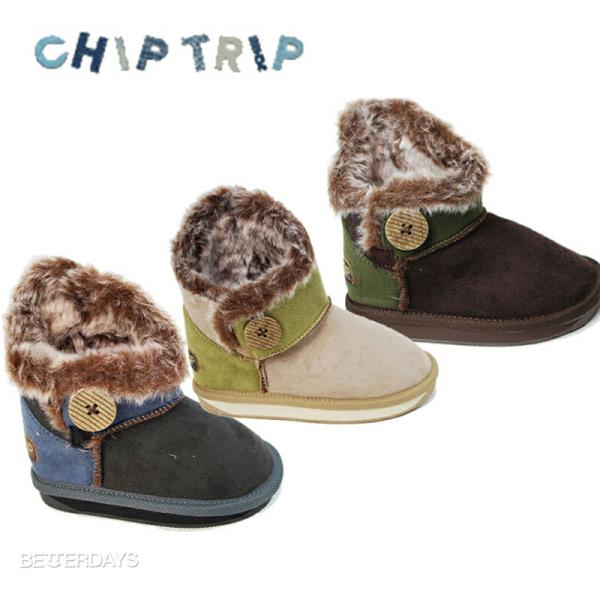 ブーツ キッズ CHIP TRIP チップトリップ フェイクスエード ボアコンビネーション  314...