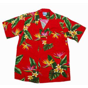 Aloha Blossom◇LUCKY/福/アロハシャツ/38/レーヨン/BLK/総柄/AB