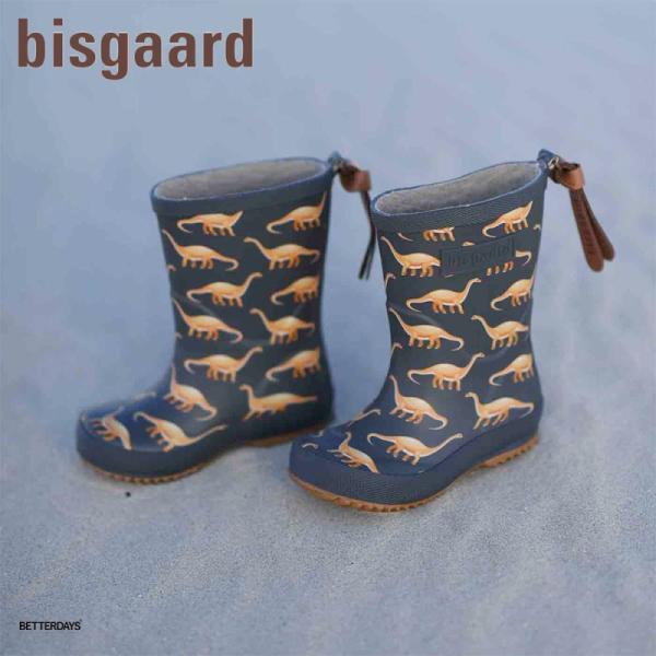 レインブーツ ベーシックラバー ビスゴ 長靴 恐竜 総柄 14cm-25cm レインシューズ デンマ...