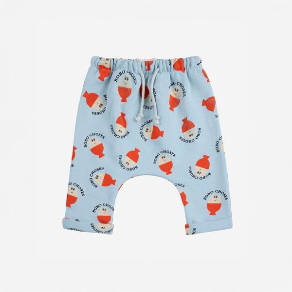 ハーレムパンツ ベビー キッズ ボトムス ボボ・ショーズ 総柄 MORNING EGG ALL OV...