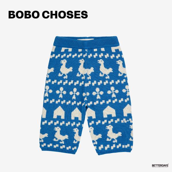 ニットパンツ ボボ・ショーズ ベビー 総柄 Farm all over knitted pants【...