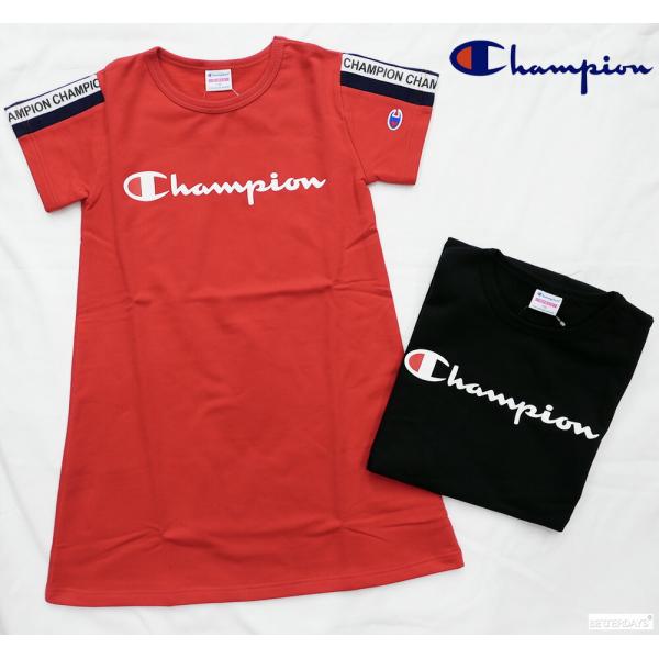 ワンピース キッズ チャンピオン Ｔシャツワンピース Champion 女の子 子供 130-160...