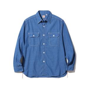 SUGAR CANE シュガーケーン ブルーシャンブレーワークシャツ SC27850