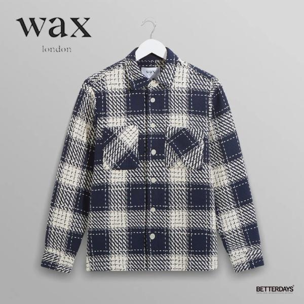 オーバーシャツ チェックシャツ メンズ ユニセックス ワックスロンドン wax london WI0...