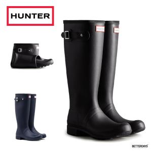 美品　 HUNTER ブラック 長靴 箱付き HUNTER 国内正規品 レインシューズ レディース リファインド