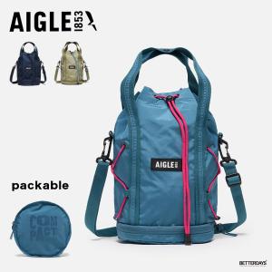 巾着バッグ ユニセックス パッカブル キンチャク エーグル SEA 撥水 AIGLE 4L 【国内正規品】 ZNHBS06