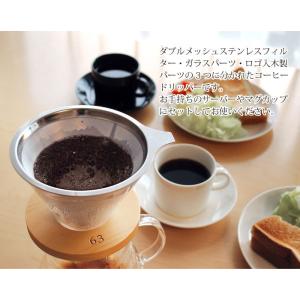 63 ロクサン ステンレスフィルター付きドリッパー