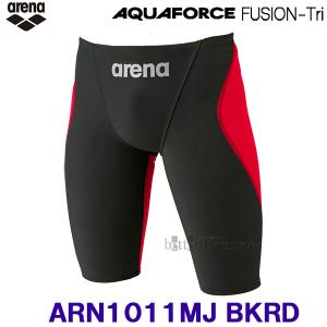 140cm 競泳水着 ジュニア男子 arena アリーナ ARN1011MJ ブラック×レッド BKRD アクアフォースフュージョントライ FINA承認  /2024FW｜bettertomorrow