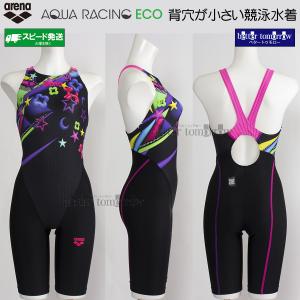 アリーナ arena 競泳水着 レディース WA承認 XOサイズ AS6FRC82L ブラック×ピンク BKPK バルーン柄 アクアレーシング /2026FW