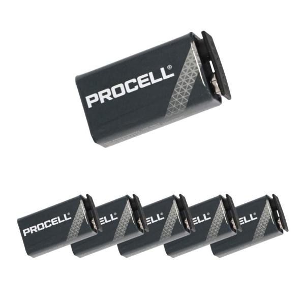 Duracell Procell PRO-9V 9V形 アルカリ乾電池×6個セット