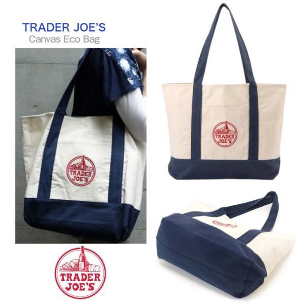 【1点までネコポス可】TRADER JOE&apos;S キャンバス エコバッグ ◆ トートバッグ トレーダー...