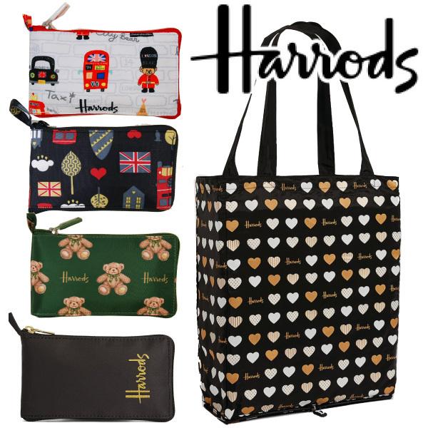 HARRODS ハロッズ 正規品 ナイロンエコバック,収納ポーチ付,トートバック,Harrods S...