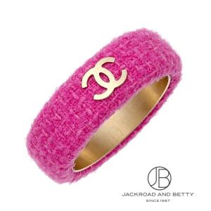 シャネル CHANEL ココマーク ツイード バングル 中古 ジュエリー ブランドジュエリー｜bettyroad