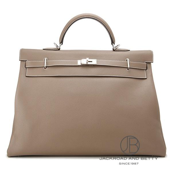 エルメス HERMES ケリー50 エトゥープ ベージュ 中古 バッグ/財布/小物