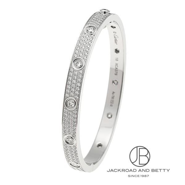 カルティエ CARTIER ラブブレスレット クラシックモデル パヴェダイヤ 18 N6033603...