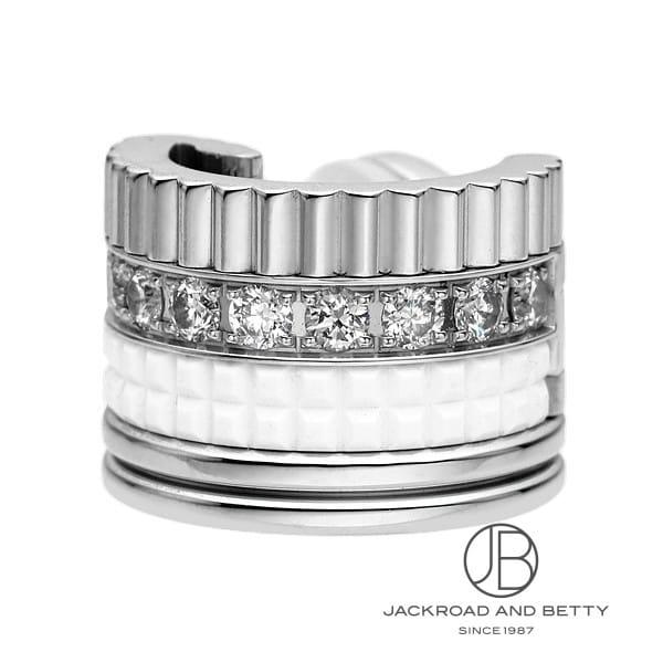 ブシュロン BOUCHERON キャトル ダブルホワイト シングル クリップイヤリング スモール J...