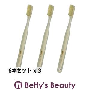 ケント 豚毛歯ブラシ ラージヘッド・超かため 6本セット x 3 (歯磨き粉)｜bettysbeauty