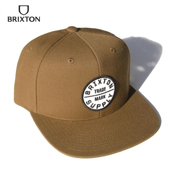 メンズ 帽子 フラットバイザー 6パネル ベースボールキャップ BRIXTON CAP ブリクストン...