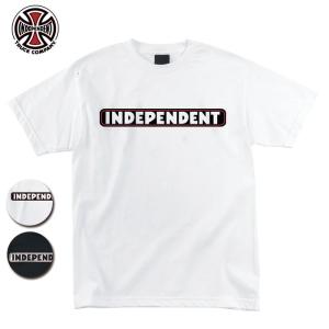 INDEPENDENT インディペンデント Tシャツ BAR LOGO S/S REGULAR T-SHIRT メンズ トップス 半袖tシャツ スケーター ストリート  /INDE61｜beware
