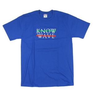 KNOW WAVE ノウウェーブ ロゴ 半袖Tシャツ BLUE メンズ　トップス　ストリート / K...