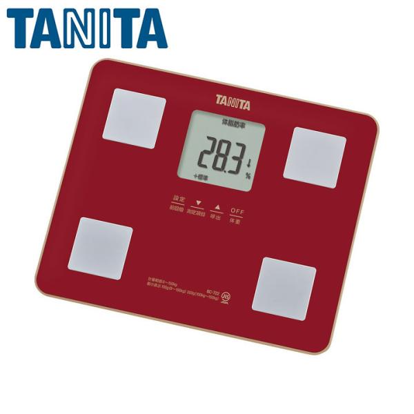 タニタ 体組成計 レッド  BC722RD 母の日 ギフト プレゼント 実用的 健康管理 体重計 基...